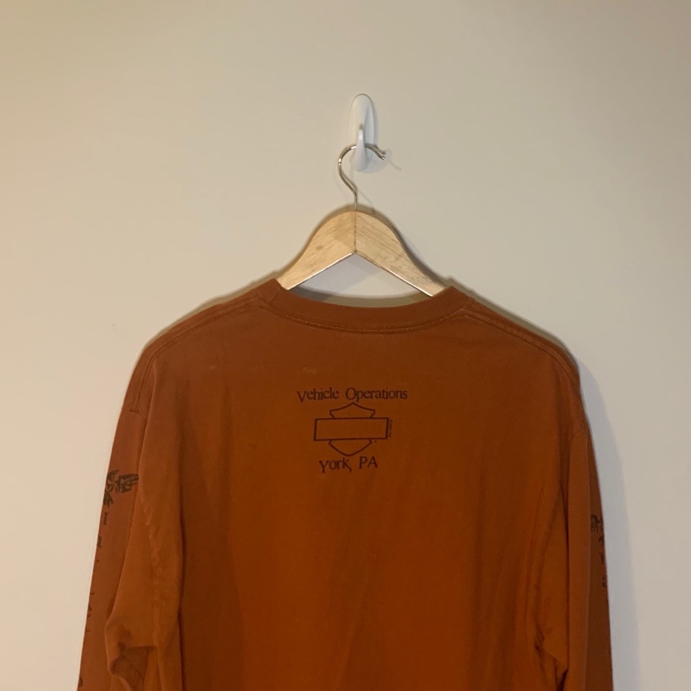 Harley Davidson Freedom to Ride Long Sleeve Shirt Mens Large - Picture 5 of 11